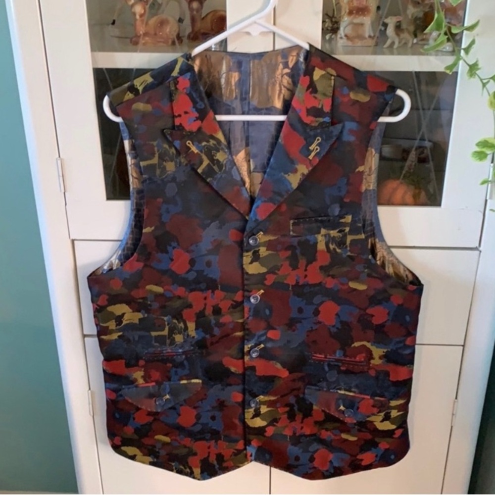 Tuxedo Vest men’s size 40L 34W special occasion euc